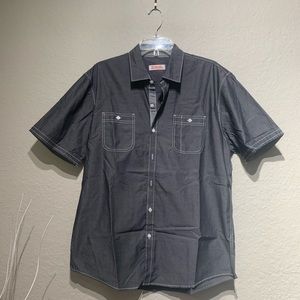 MichaelBrandon / Grey button up / size L